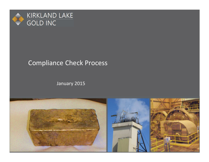 compliance check process