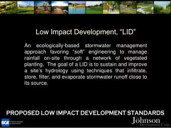An ecologically-based stormwater management approach favoring soft engineering to manage