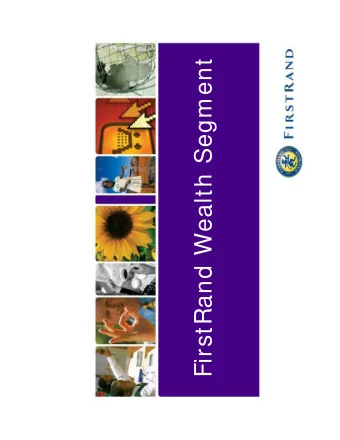 FirstRand Wealth Segment  History  RMB  1995  1997  FNB established  FNB Private Bank  established