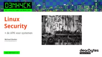 Agenda  Linux security  1. System hardening  2. Technical audits  3. Automation  2  Michael Boelen