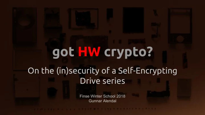 got hw crypto