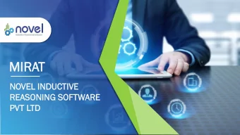 MI  MIRA  RAT  NOVEL  EL INDU  DUCTIVE  CTIVE  REA  EASONING  SONING SOF  OFTWARE  ARE  PVT LTD