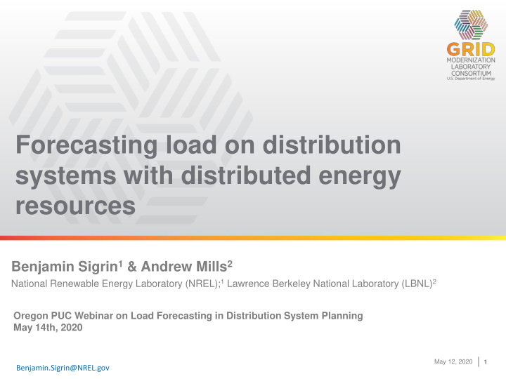 systems with distributed energy