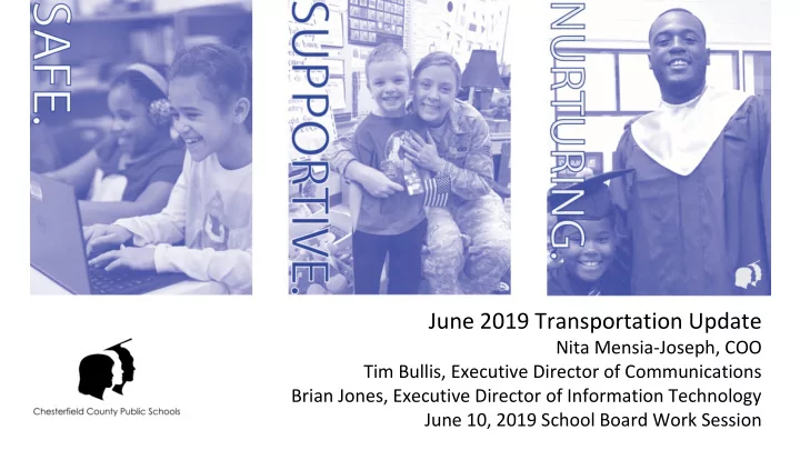 june 2019 transportation update