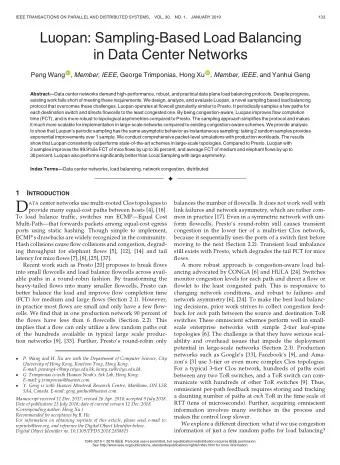 D ATA center networks use multi-rooted Clos topologies to  balances the number of flowcells. It