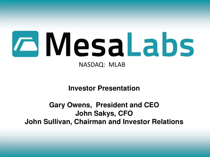 nasdaq mlab