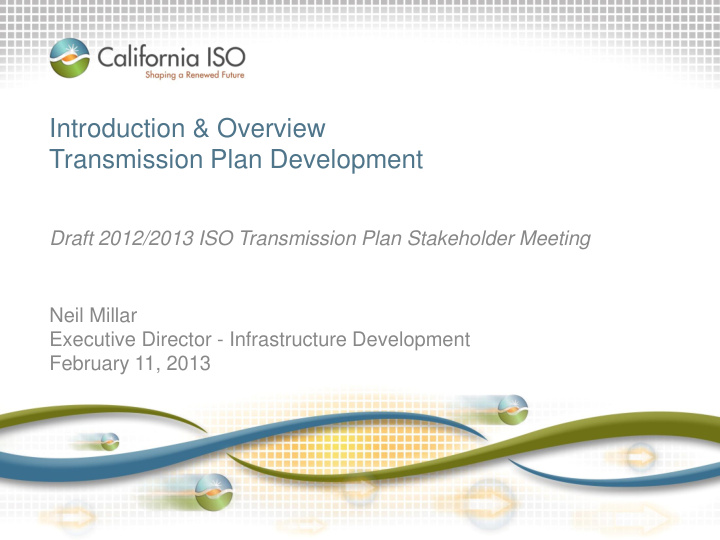 transmission plan development