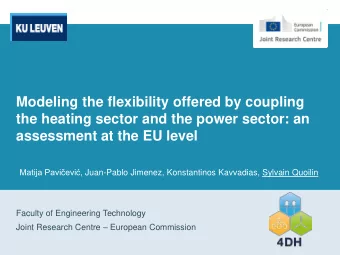 Modeling the flexibility offered by coupling  the heating sector and the power sector: an
