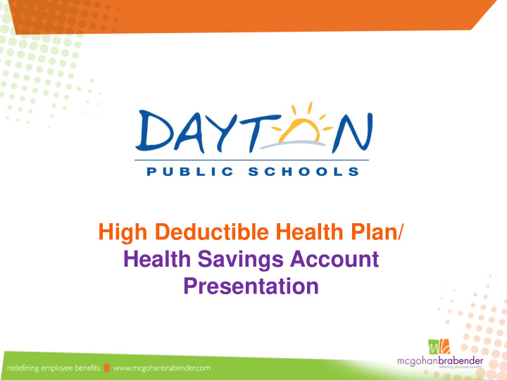 high deductible health plan health savings account