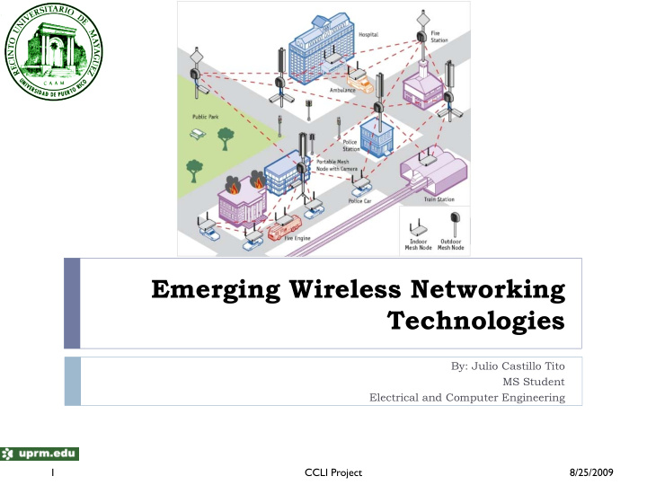 emerging wireless networking technologies