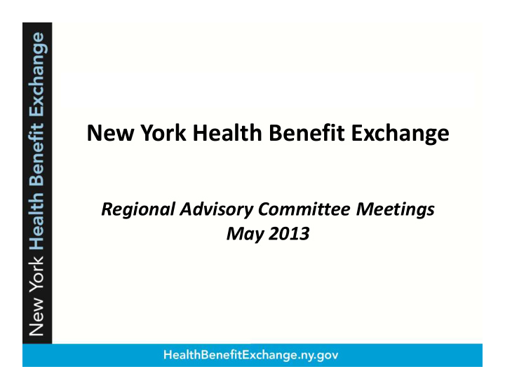 new york health benefit exchange