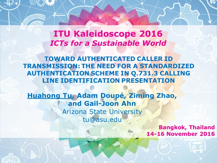 itu kaleidoscope 2016