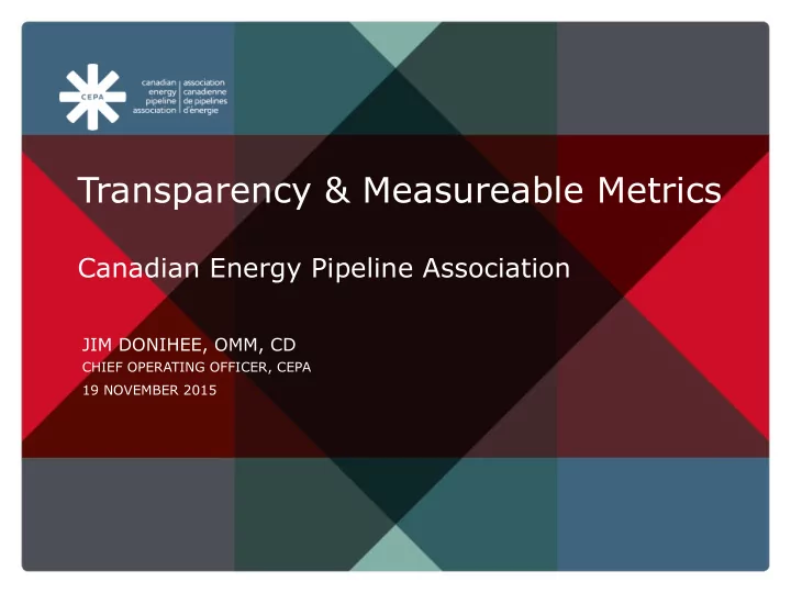 transparency measureable metrics