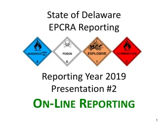 How to Submit a Report  1. Logging on  2. Getting a user account  3. The 7-Steps to a Tier II  Step