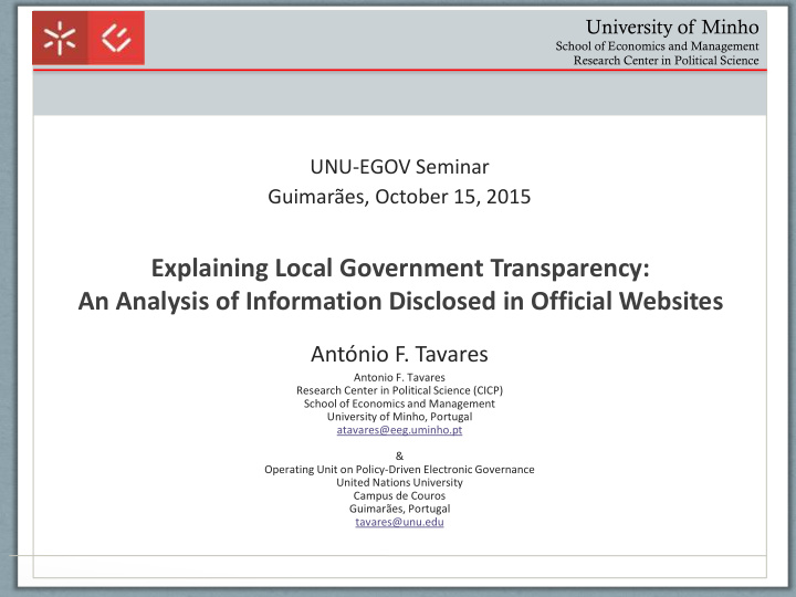 explaining local government transparency an analysis of