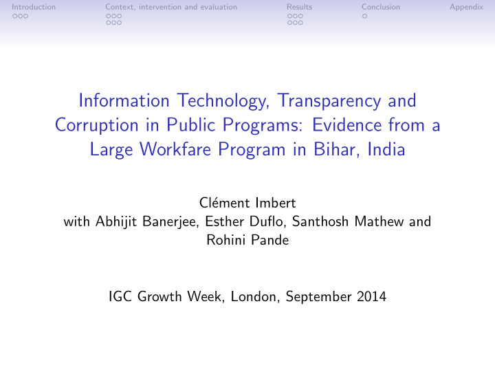 information technology transparency and corruption in