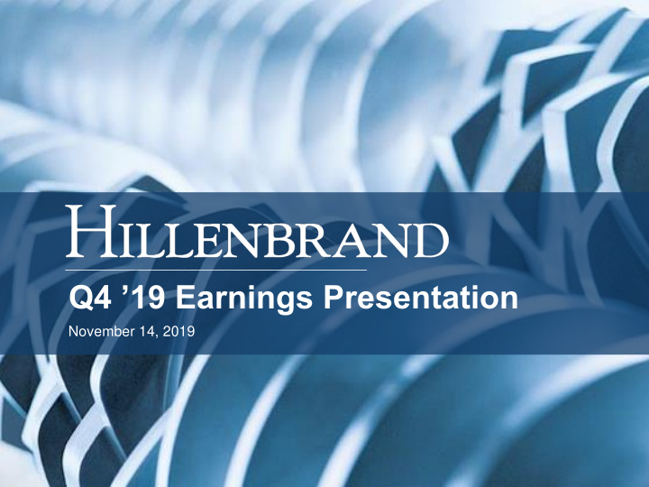 q4 19 earnings presentation