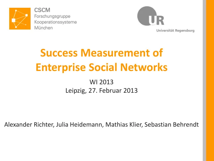 enterprise social networks