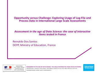 Opportunity versus Challenge: Exploring Usage of Log-File and  Process Data in International Large