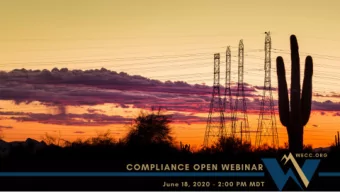 1  Compliance Open Webinar  June 18, 2020  Travis English  Training &amp; Outreach Specialist