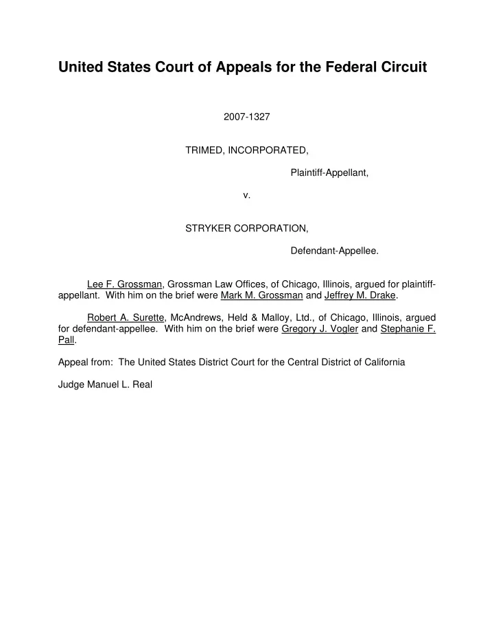 united states court of appeals for the federal circuit