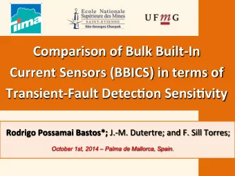 Comparison'of'Bulk'Built7In'  Current'Sensors'(BBICS)'in'terms'of'