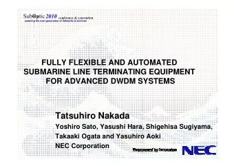 Tatsuhiro Nakada  Yoshiro Sato, Yasushi Hara, Shigehisa Sugiyama,  Takaaki Ogata and Yasuhiro Aoki