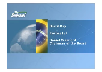 Forward Looking Statement  The information contained in this presentation may be deemed to include