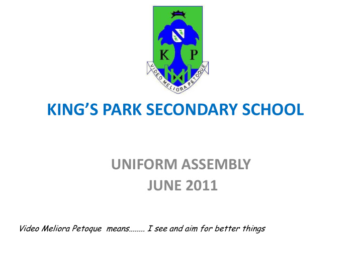 king s park secondary school