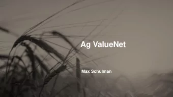 Ag ValueNet  Max Schulman  Central Union of  Agricultural  Finnish Food  Finnish  Producers and