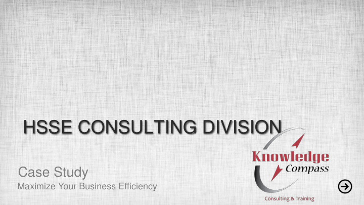 hsse consulting division