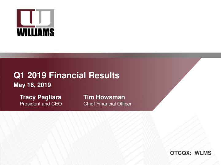 q1 2019 financial results
