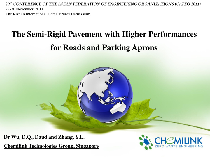 the semi rigid pavement with higher performances