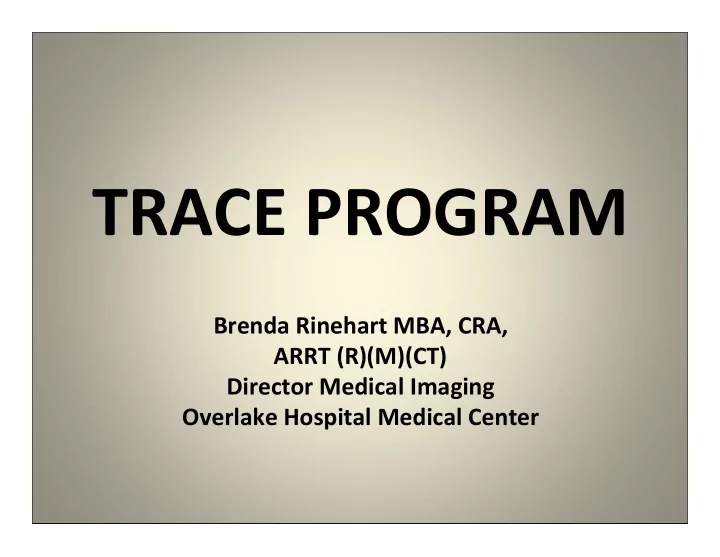 trace program