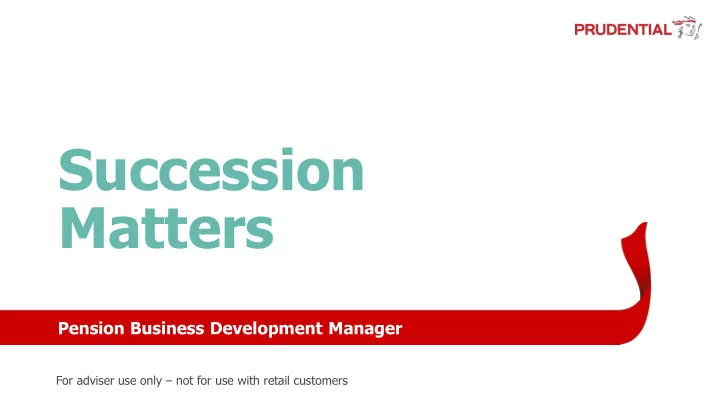 succession matters