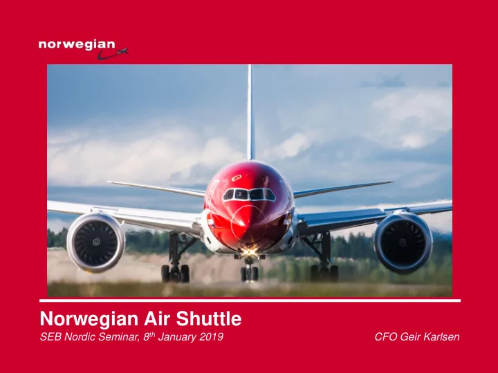 norwegian air shuttle
