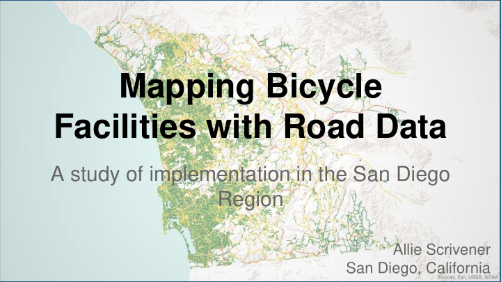 mapping bicycle facilities with road data