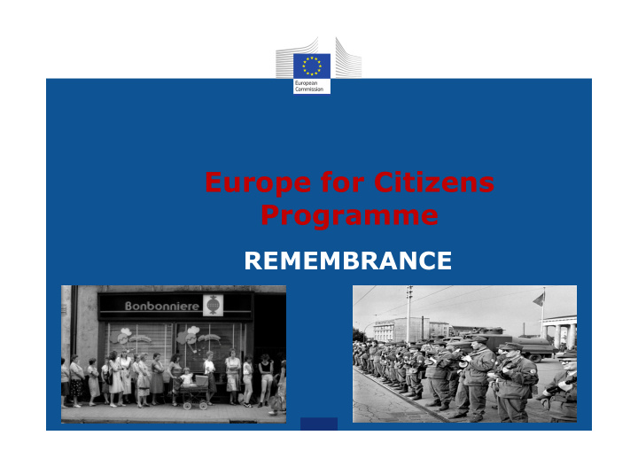 europe for citizens programme