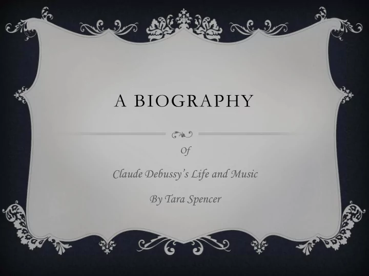 a biography