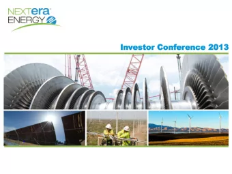 In  Investo  estor Con  r Confer  eren  ence  ce 20  2013  13  Agenda  Introduction and Overview