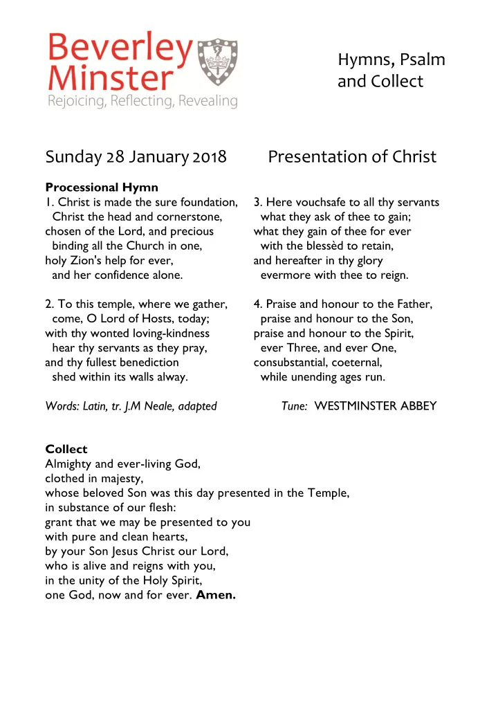 hymns psalm