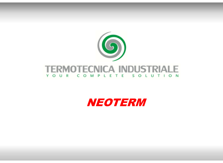 neoterm termotecnica industriale s r l epc contractor for