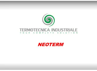 NEOTERM  TERMOTECNICA INDUSTRIALE S.r.l.  EPC Contractor for Industrial &amp; Power Plants  since