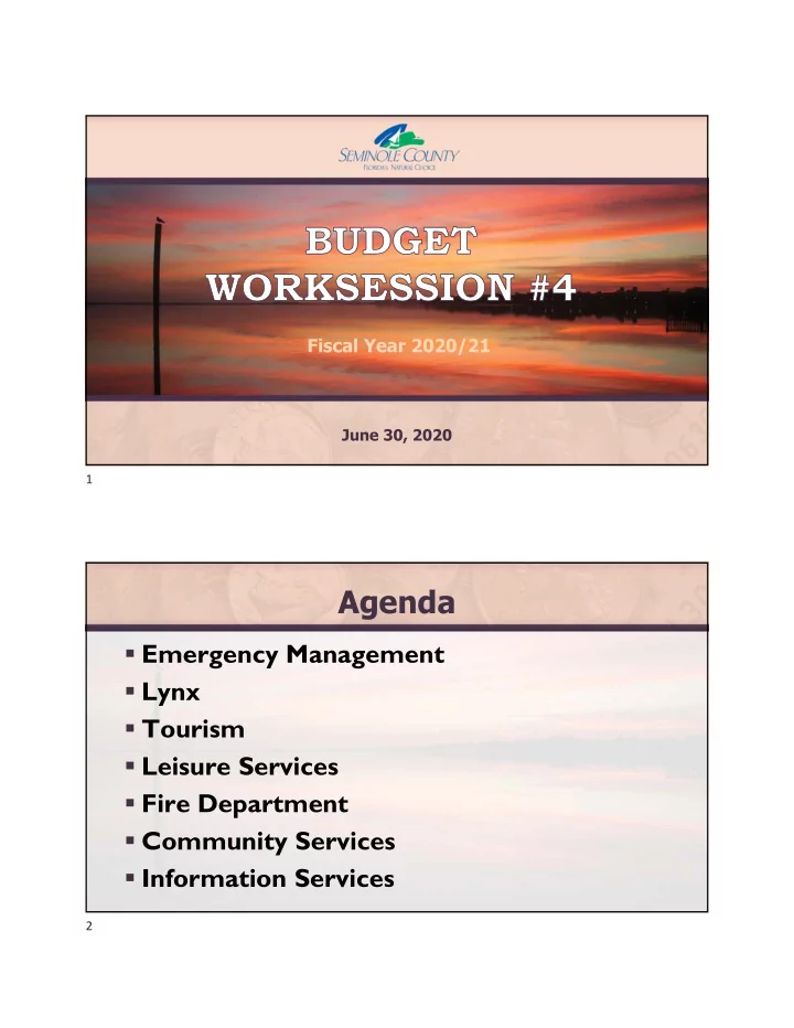 agenda
