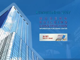 INFORMATION-PUBLISHING CENTER  The information-publishing center Modern Building Constructions