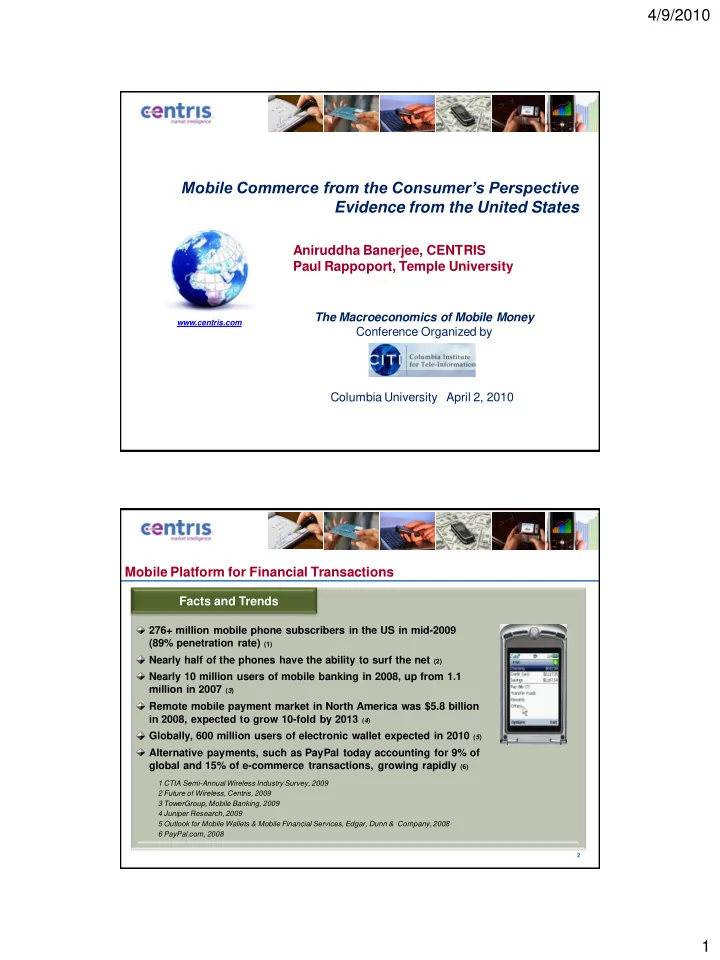 4 9 2010 mobile commerce from the consumer s perspective