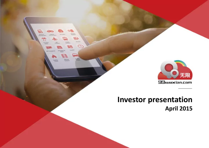 investor presentation