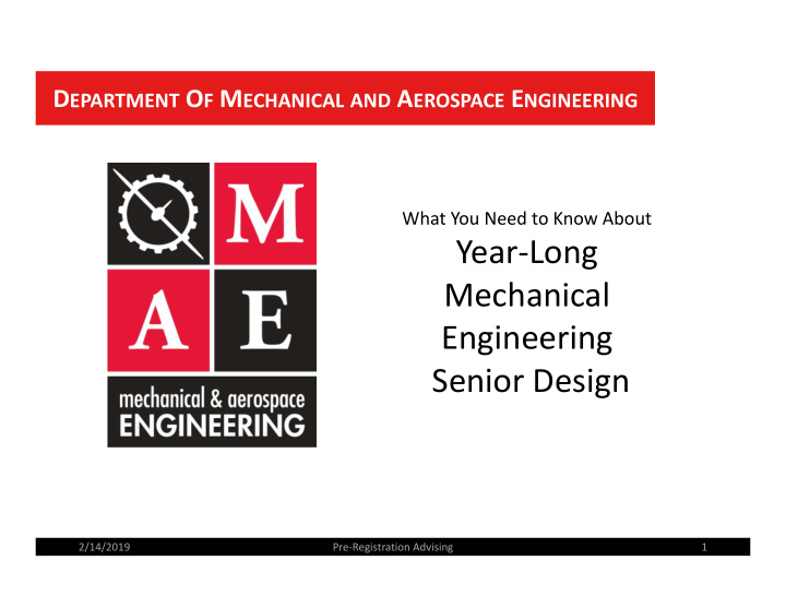 year long mechanical engineering senior design