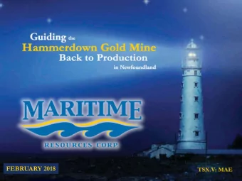 FEBRUARY 2018 C ORPORATE D ISCLOSURE  Disclaimer  The information contained herein, while obtained