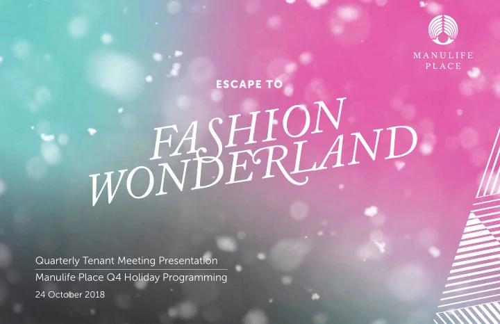 fashion wonderland